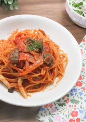 ワンパンで!トマトパスタ-レシピのメイン写真