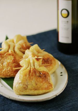 納豆チーズ巾着焼き-レシピのメイン写真