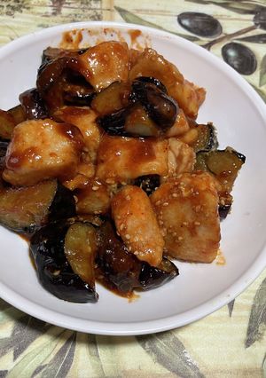 茄子入りヤンニョンチキン-レシピのメイン写真