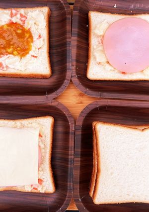 【キャンプ飯】ポテサラカレーホットサンド-レシピのメイン写真
