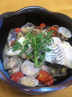 白身魚のアクアパッツア♫-レシピのメイン写真