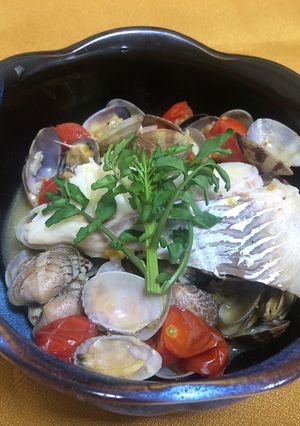 白身魚のアクアパッツア♫-レシピのメイン写真