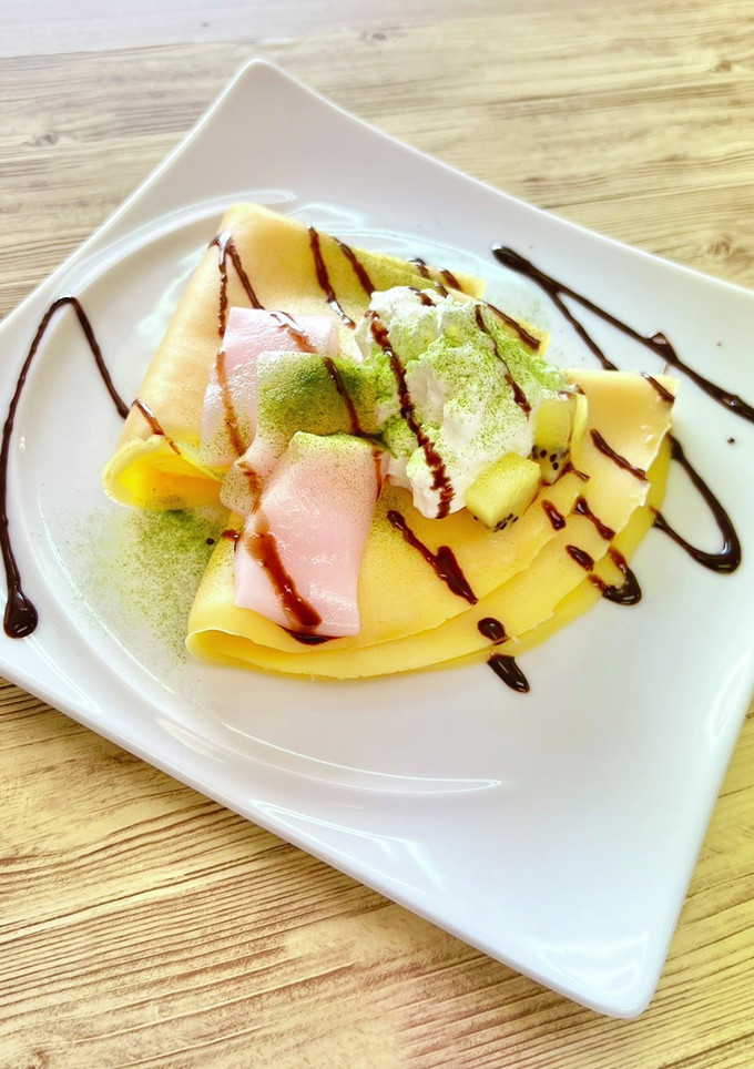 介護食　もち餅クレープ-レシピのメイン写真