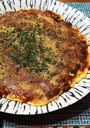 四毒抜き 米粉でお好み焼き 長芋入り-レシピのメイン写真