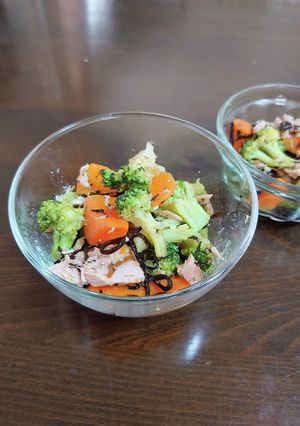人参・ブロッコリー・ツナの塩昆布和え-レシピのメイン写真