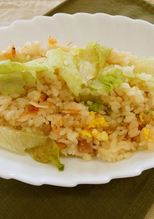 レタスチャーハン炊き込みご飯-レシピのメイン写真