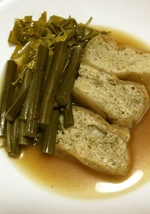 山椒葉入りdeワラビ&油揚げの甘辛煮-レシピのメイン写真
