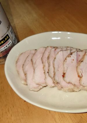鶏胸肉のサラダチキン(低温調理)-レシピのメイン写真
