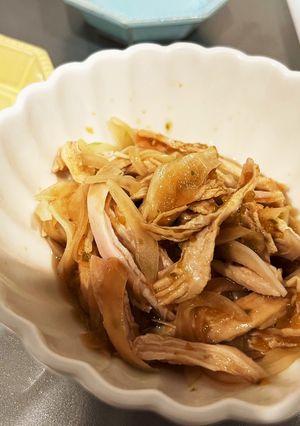 新玉ねぎとサラダチキンの柚子胡椒ポン酢-レシピのメイン写真