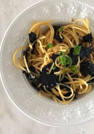 焼きのりスパゲッティ-レシピのメイン写真