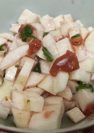 痒くなりにくい! 梅と長芋のさっぱり和え-レシピのメイン写真