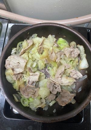 簡単!野菜たっぷりねぎ塩豚丼-レシピのメイン写真