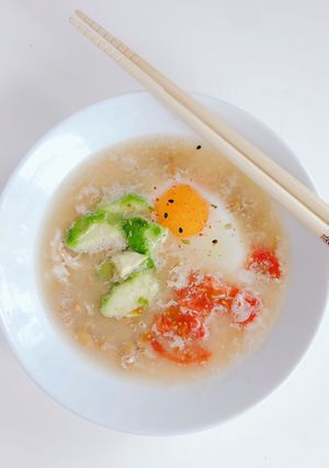 アボたまトマトみそ汁-レシピのメイン写真
