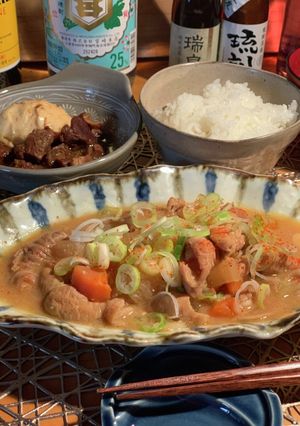 【絶品！】もつ煮込み定食✨-レシピのメイン写真