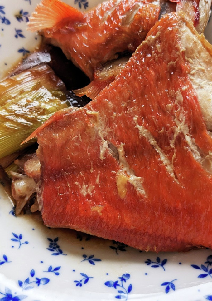 金目鯛とねぎのあら煮-レシピのメイン写真
