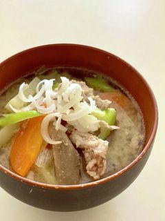 しょうが風味の具だくさん豚汁-レシピのメイン写真