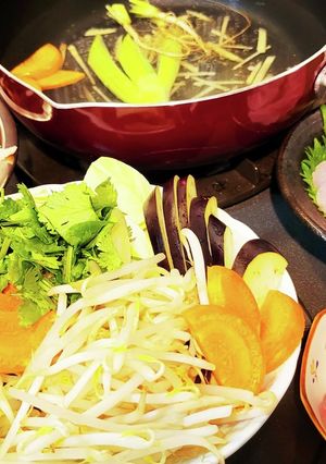 釣りごはん☆釣った魚の出汁でタイスキ-レシピのメイン写真