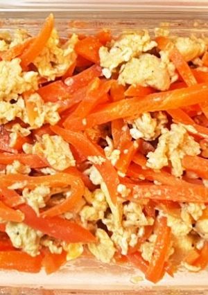 ツナ缶で人参シリシリ-レシピのメイン写真