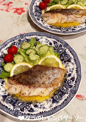 タラ(白身魚)のレモンバターソース♪-レシピのメイン写真