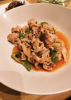 ご飯が進む豚コマのピリ辛炒め-レシピのメイン写真