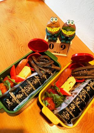 高一長女　お弁当(キンパ4)-レシピのメイン写真