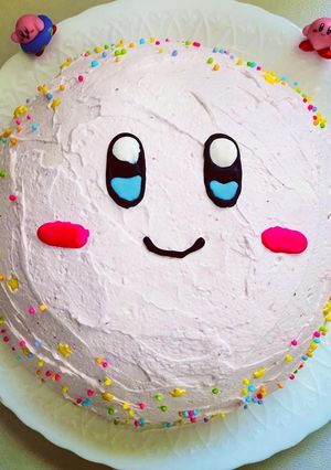 カービィ ドームアイスケーキ-レシピのメイン写真