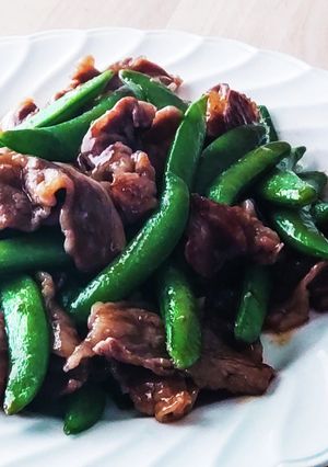 基本の中華★牛肉とスナップエンドウ炒め-レシピのメイン写真