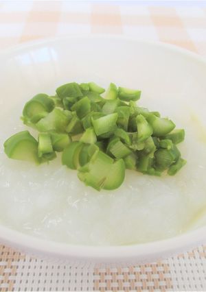 【離乳食中期】アスパラがゆ-レシピのメイン写真