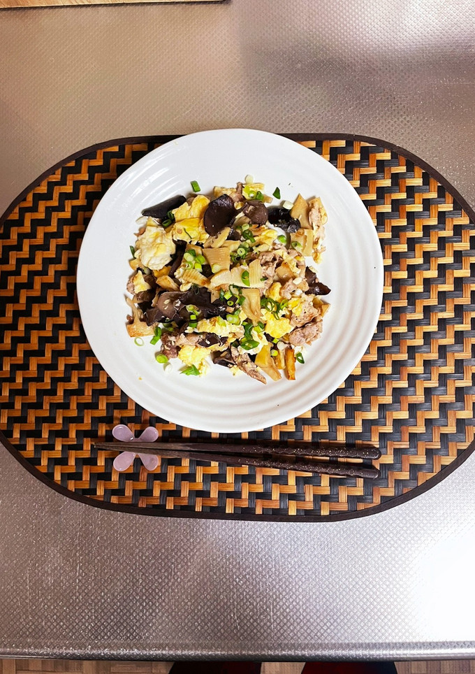 たけのこと豚肉の卵とじ-レシピのメイン写真