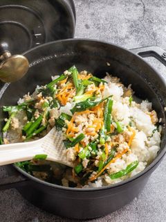 鶏の味噌そぼろ混ぜごはん-レシピのメイン写真