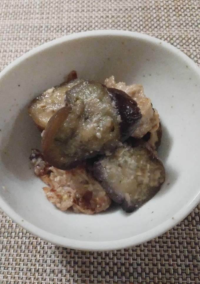 給食★茄子と豚の味噌炒め-レシピのメイン写真