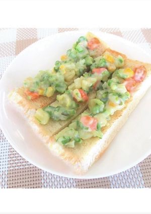 【離乳食後期】アスパラのグラタンパン-レシピのメイン写真