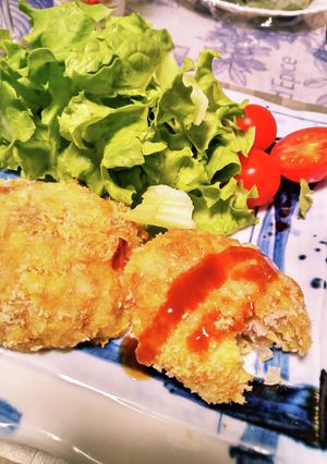 オーブンで揚げ焼き春キャベツメンチ-レシピのメイン写真