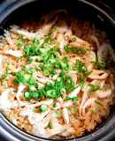 白エビとしょうがの炊き込みご飯