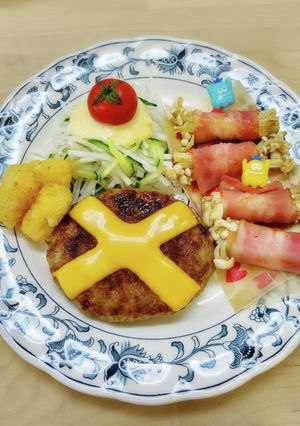 びくドン風ハンバーグ-レシピのメイン写真