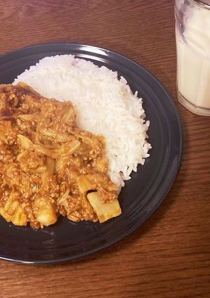 芯まで食べれる!キャベツのドライカレー-レシピのメイン写真