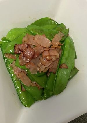 絹さやガーリックバター醤油♪-レシピのメイン写真