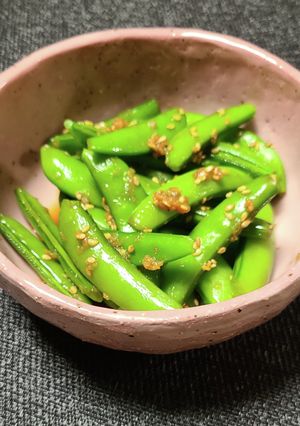スナップえんどうの生姜醤油あえ-レシピのメイン写真