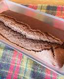 米粉でココアとバナナのパウンドケーキ