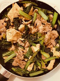 小松菜となんちゃって豆腐の炒めもの-レシピのメイン写真
