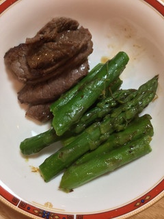 牛肉とアスパラのごま油ぽん酢焼き-レシピのメイン写真