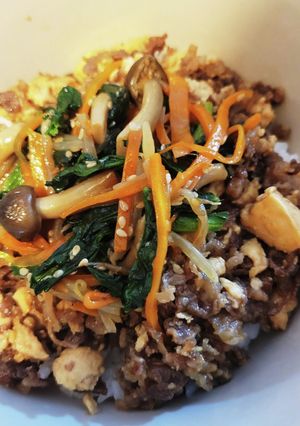 ビビン豆腐丼-レシピのメイン写真