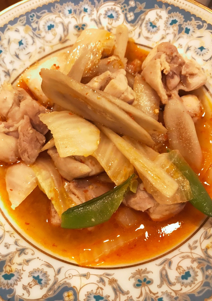 ごぼう鶏モモ白菜の中華炒め-レシピのメイン写真