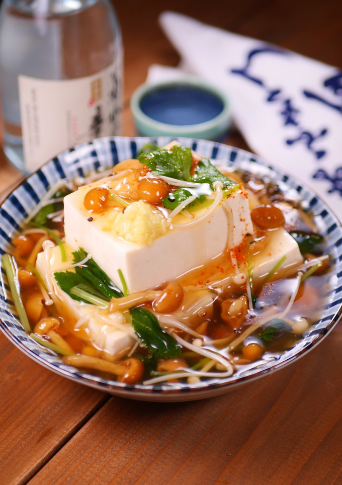 夏の冷やしあんかけ♪とろとろ冷やっこ-レシピのメイン写真