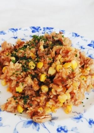 旨みたっぷり！コーンの味噌炊き込みご飯-レシピのメイン写真