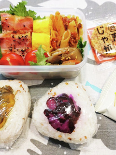 高1!男子弁当!漬け物のおにぎり 19-レシピのメイン写真