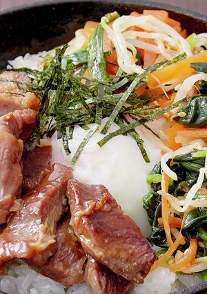 ワンプレート栄養満点！豚ハラミのビビンバ-レシピのメイン写真