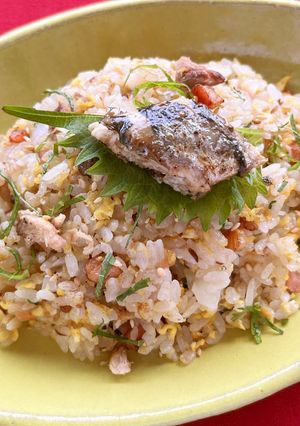鰯の梅とベーコン香る炒飯-レシピのメイン写真