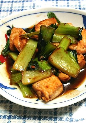 塩こうじチキンのチンゲン菜炒め-レシピのメイン写真
