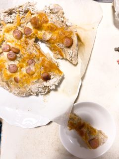 簡単!ソーセージとチーズの全粒粉ピザ♪-レシピのメイン写真